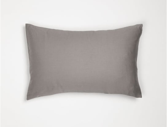 Funda de almohada 40x60 Gris algodón orgánico