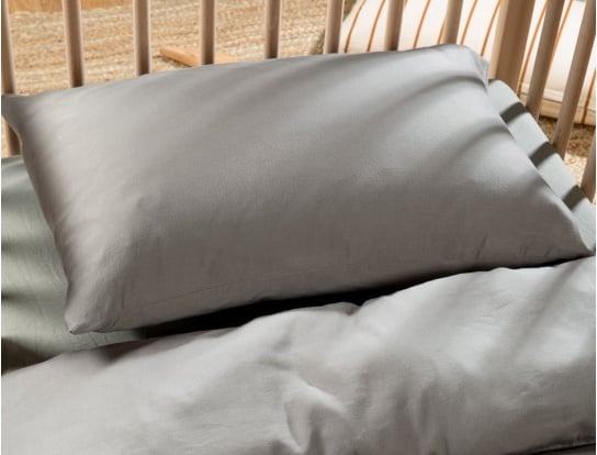 Funda de almohada para bebé 40x60cm 80 hilos Gris
