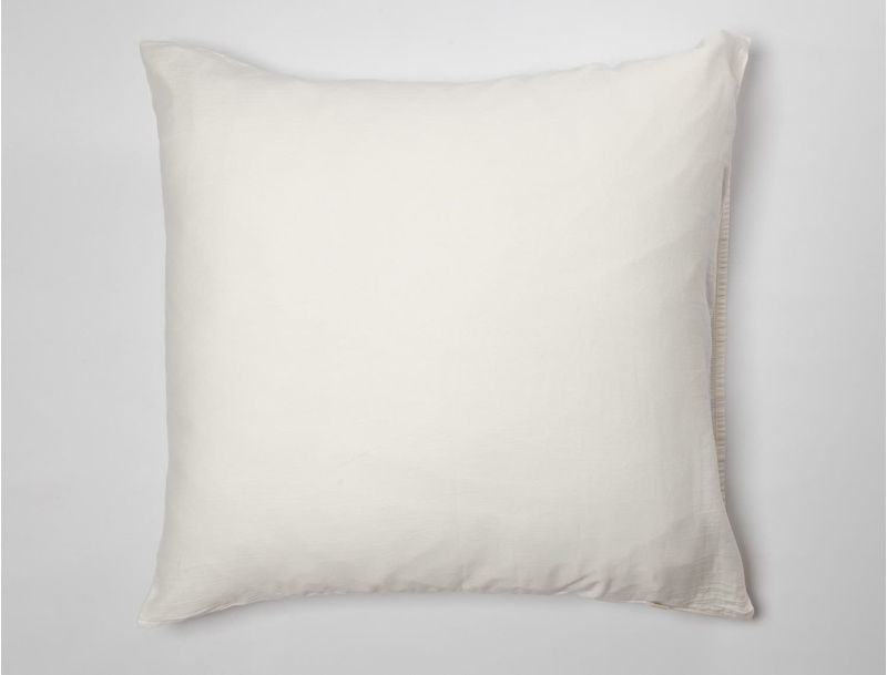 Funda de almohada Ecru de algodón orgánico 60x60 cm