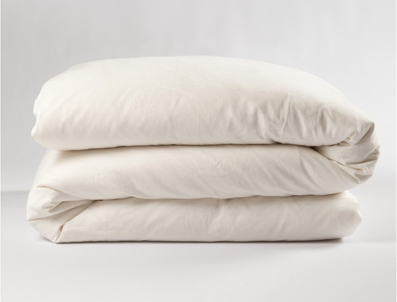 Housse de couette coton bio GOTS Ecru