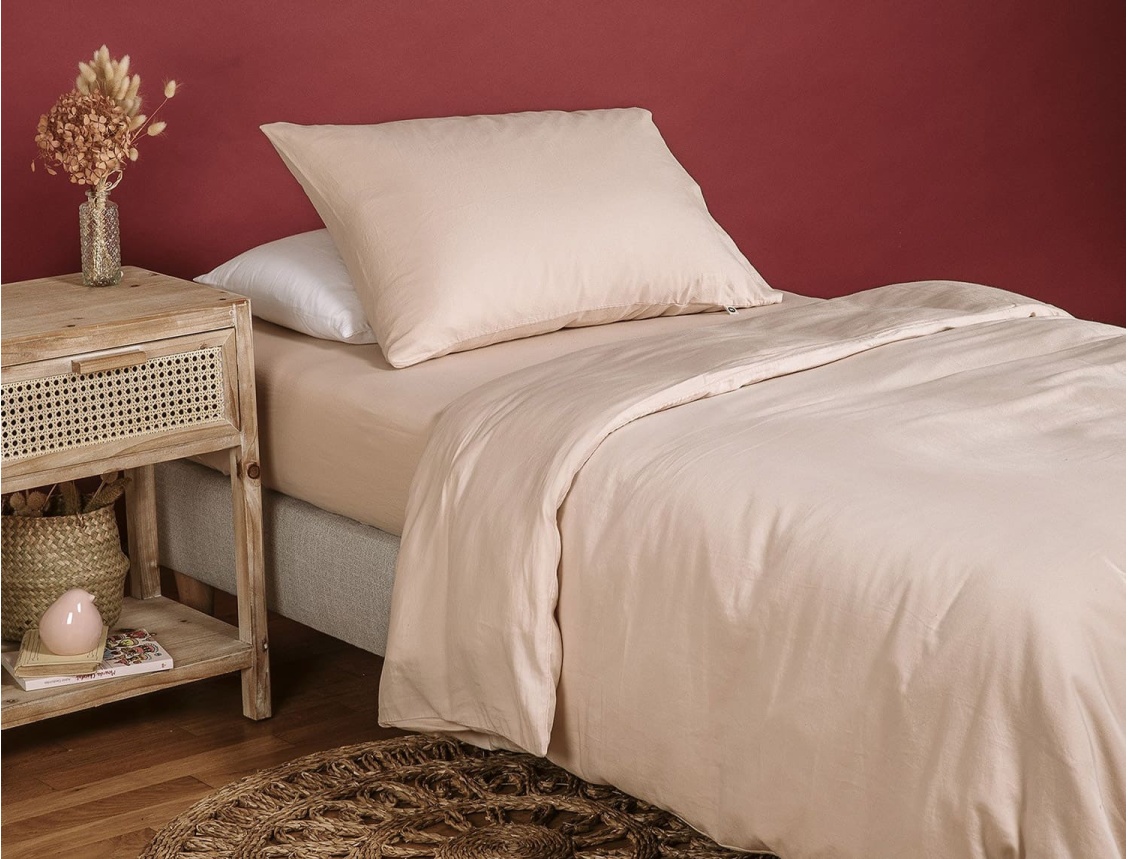 Housse de couette 140x200 Rose Nude