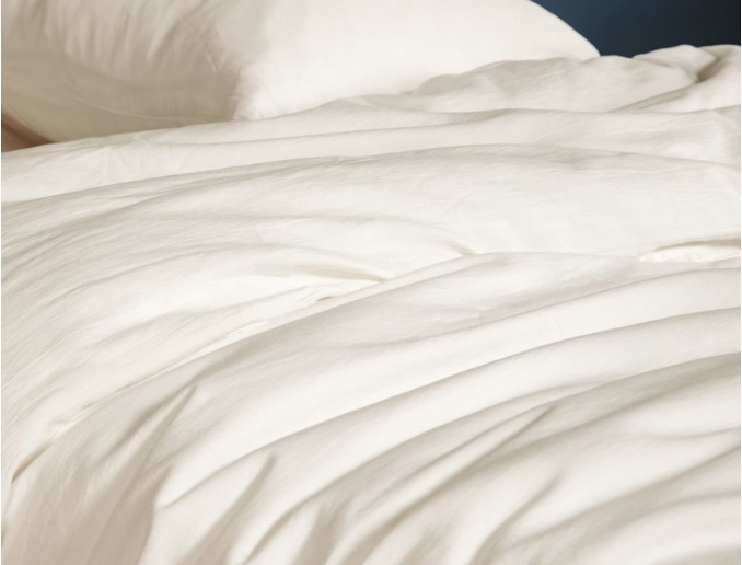 Housse de couette 220x240 cm Ecru Coton Bio
