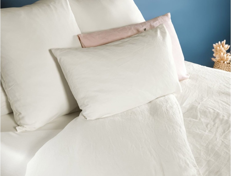 Housse de couette 260x240 cm Ecru Coton Bio