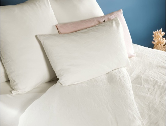 Bettbezug 260x240 cm Ecru Bio-Baumwolle
