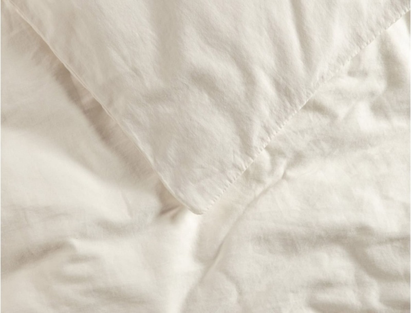 Housse de couette adulte coton bio Ecru