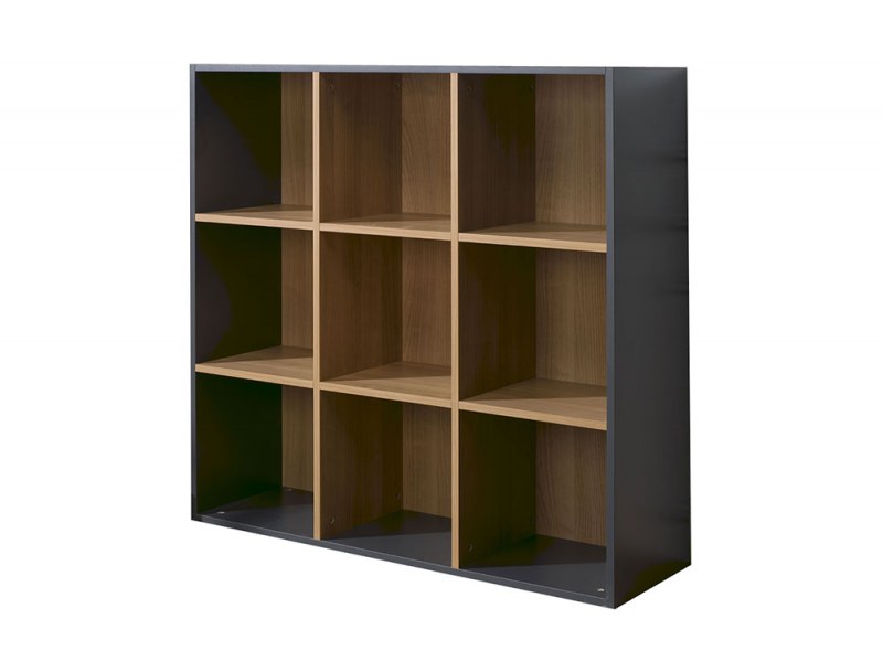 Etagère de rangement design 9 cases anthracite