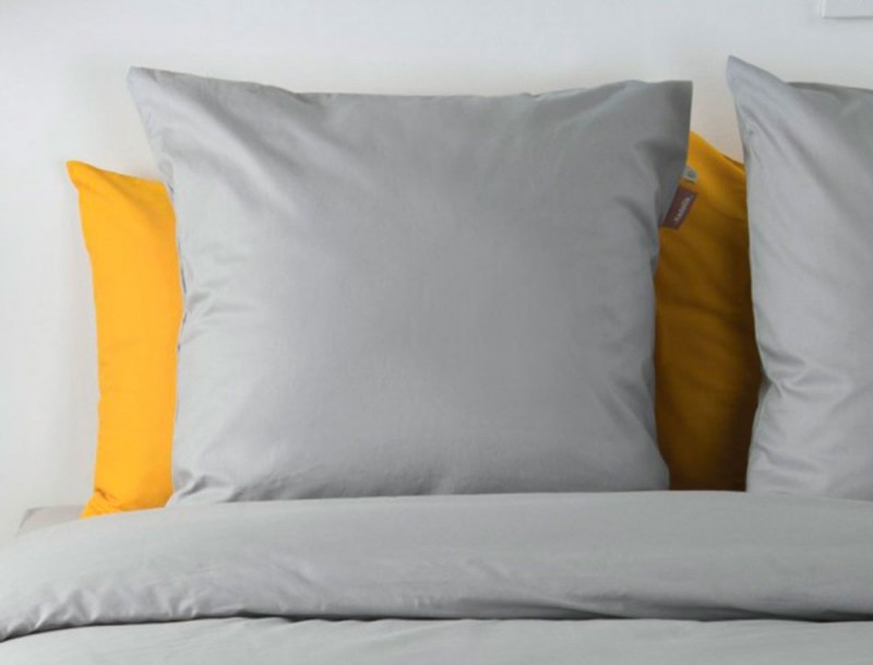 Taie oreiller 60x60 Gris coton bio