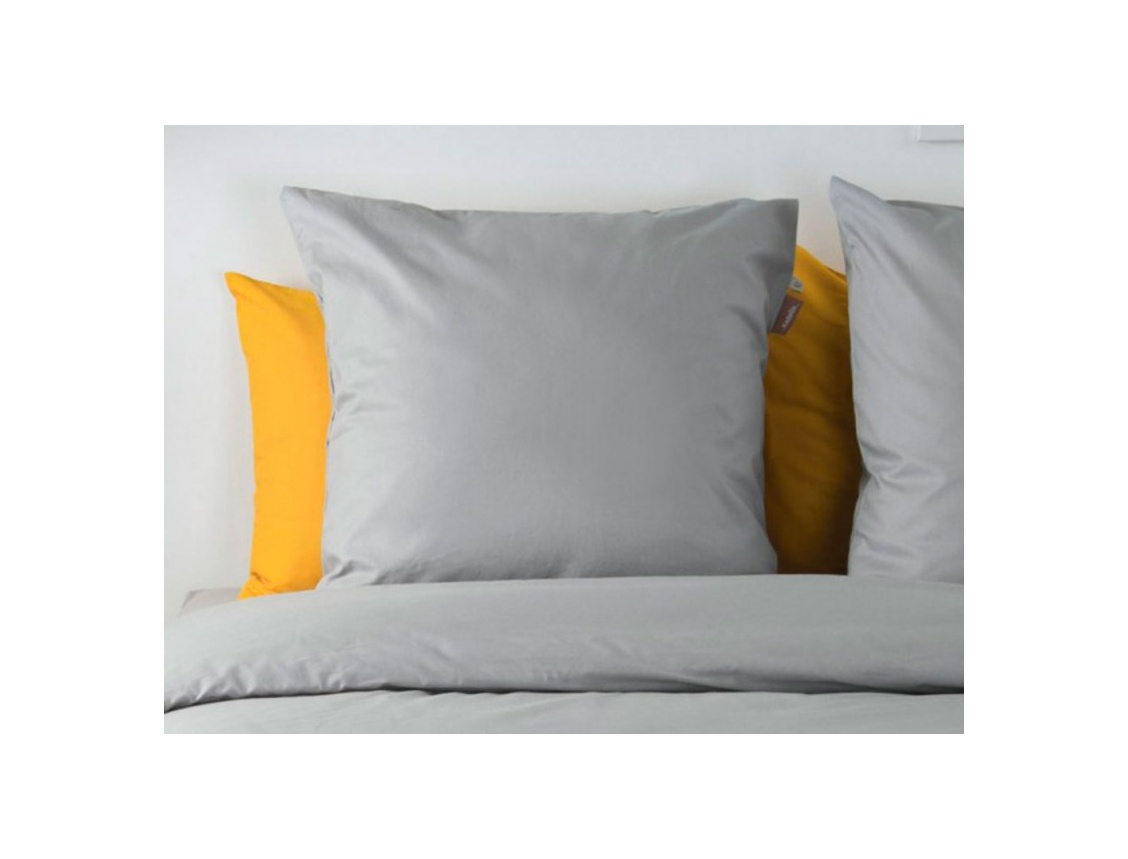 60x60 Gray Organic Cotton Pillowcase