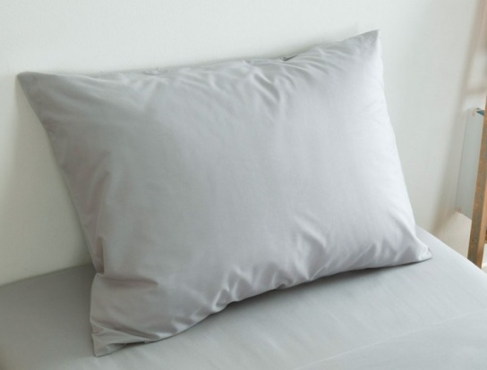 Taie oreiller 60x60 Gris coton bio