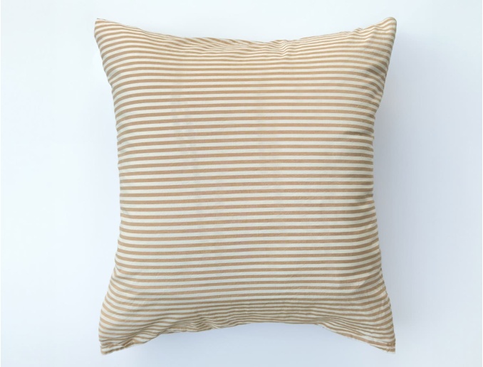 Bio katoenen percale kussensloop 60x60 cm Ambre