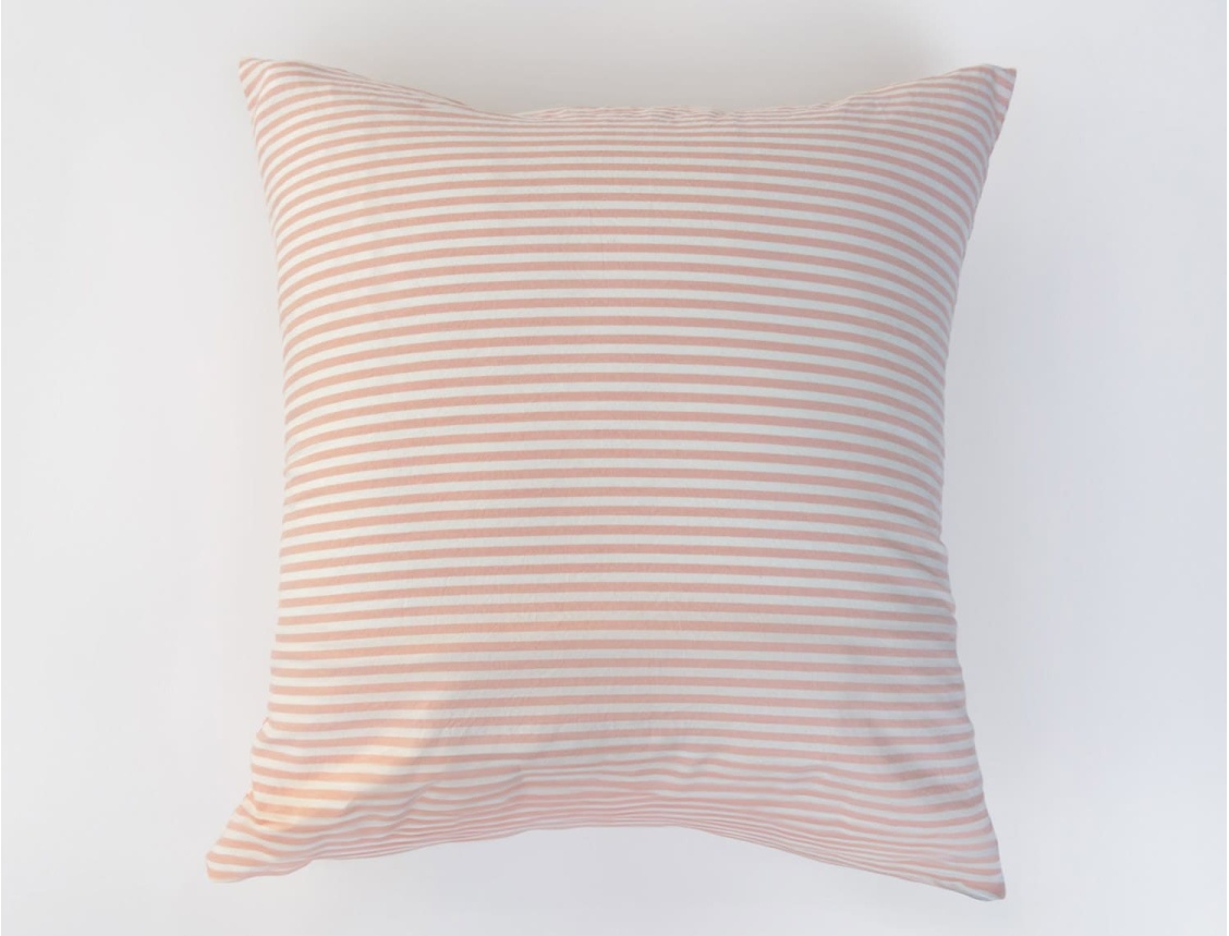 Organic cotton percale pillowcase 60x60 cm Peach
