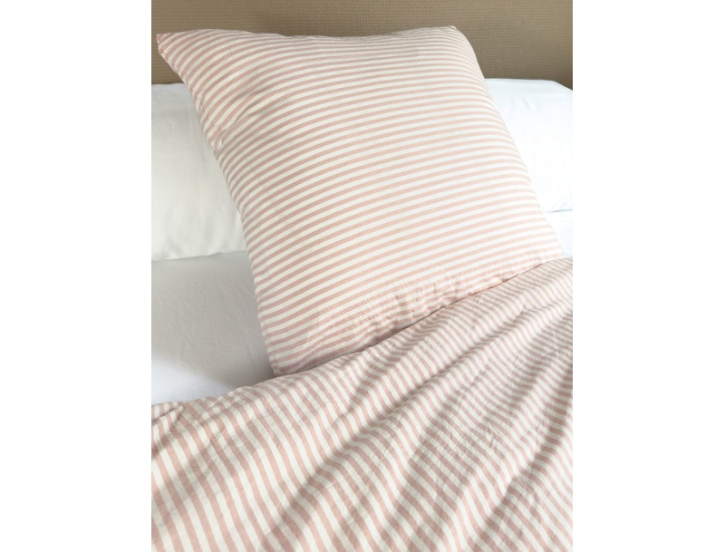 Kinder-Kissenbezug 60x60 Bio-Baumwollperkal Peach