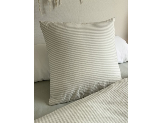 Funda de almohada infantil 60x60 Percal de algodón orgánico Verde Lima