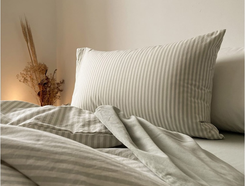 Taie d'oreiller adulte 50x70cm Tilleul