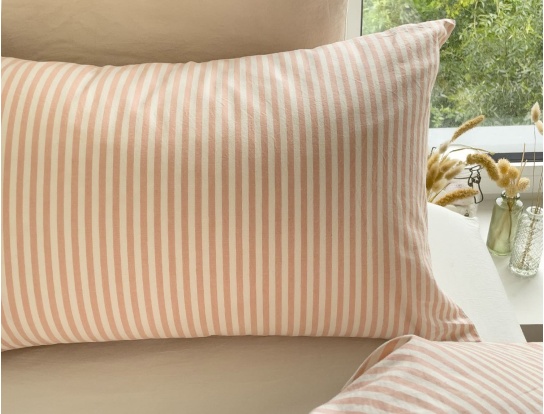 Taie d'oreiller adulte 50x70cm Peach