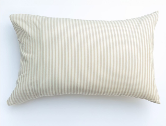 Taie d'oreiller 50x70 cm Lin Percale de Coton Bio