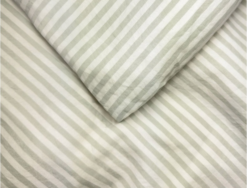 Housse de couette percale de coton bio 140x200 Vert Tilleul