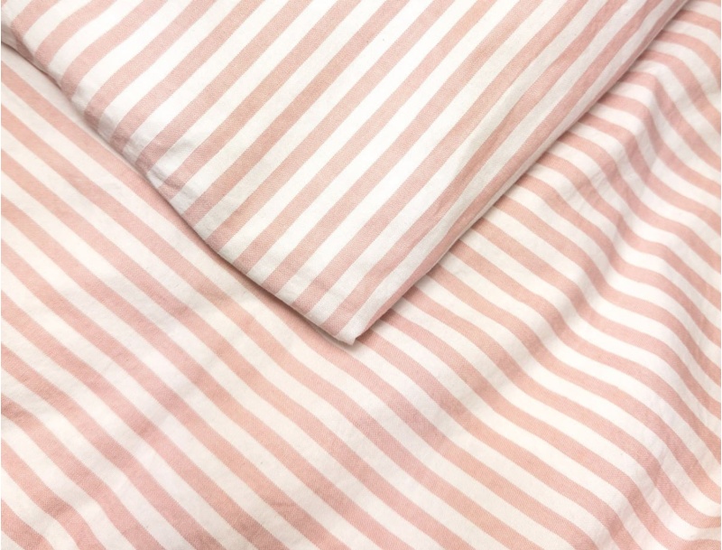 Bio katoenen perkal dekbedovertrek 140x200 Peach