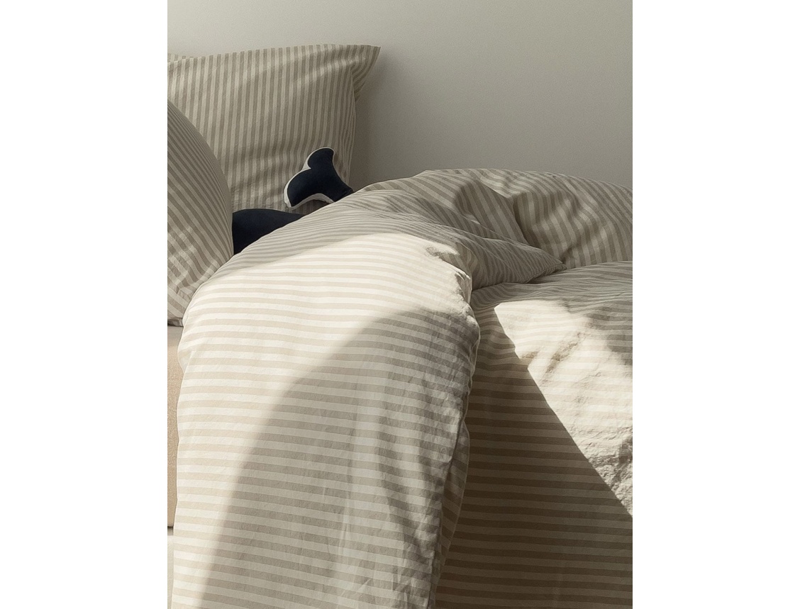 Housse de couette 140x200cm coton bio GOTS Lin