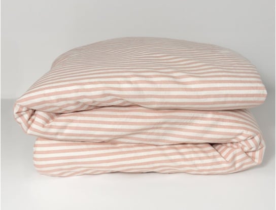 Dekbedovertrek 240x260cm van biologisch katoen percale peach