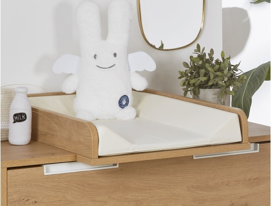 Vintage Octave aankleedblad, commode niet inbegrepen