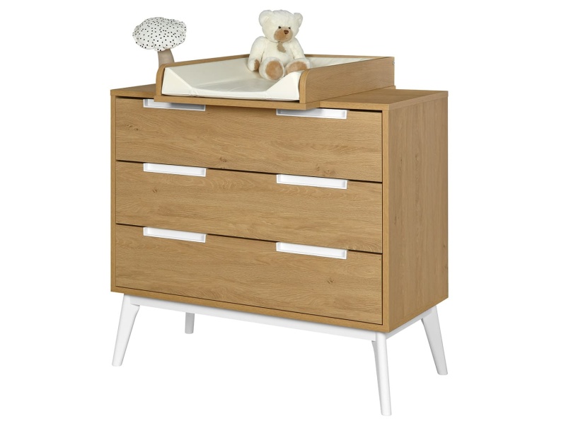 Vintage Octave aankleedblad, commode niet inbegrepen
