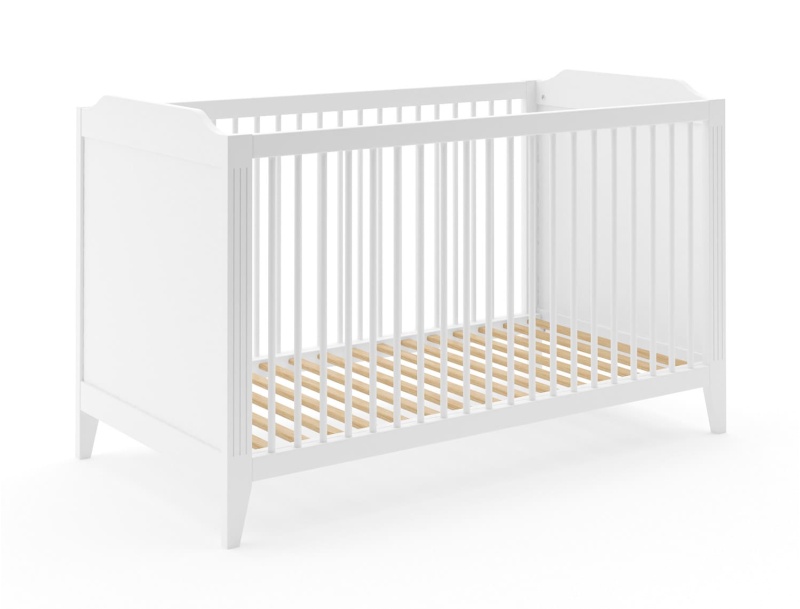 Babywiege Heritage Weiß mit verstellbarem Lattenrost
