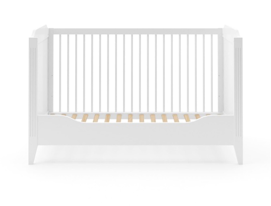Verbeterde versie van het witte Heritage babybed