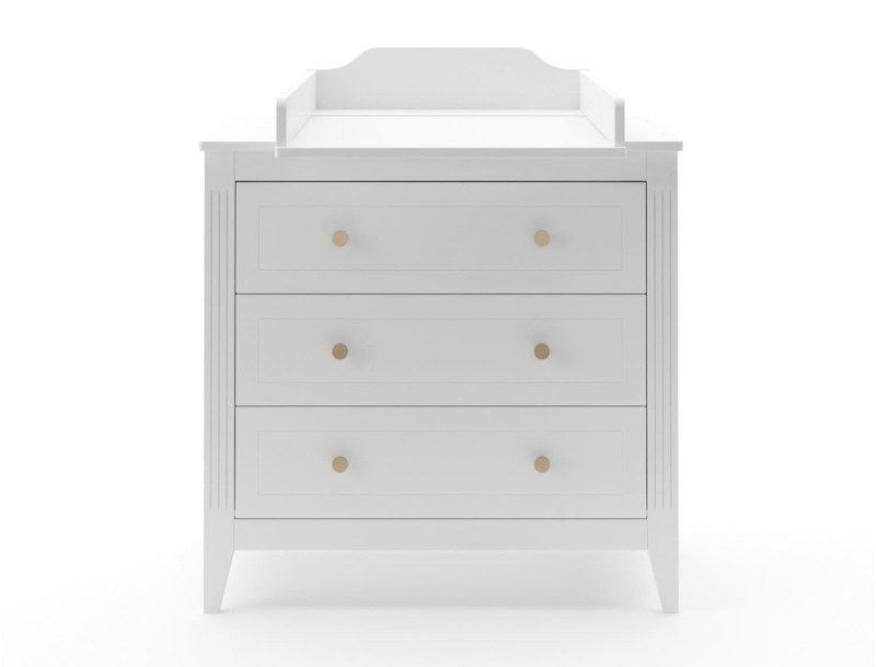Heritage ladenkast wit met luiertafel