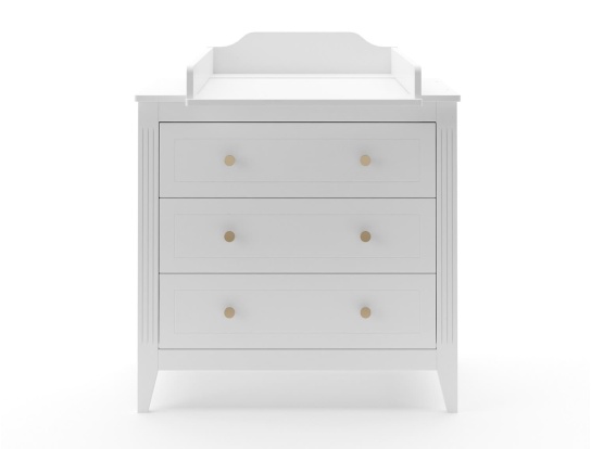 Heritage ladenkast wit met luiertafel