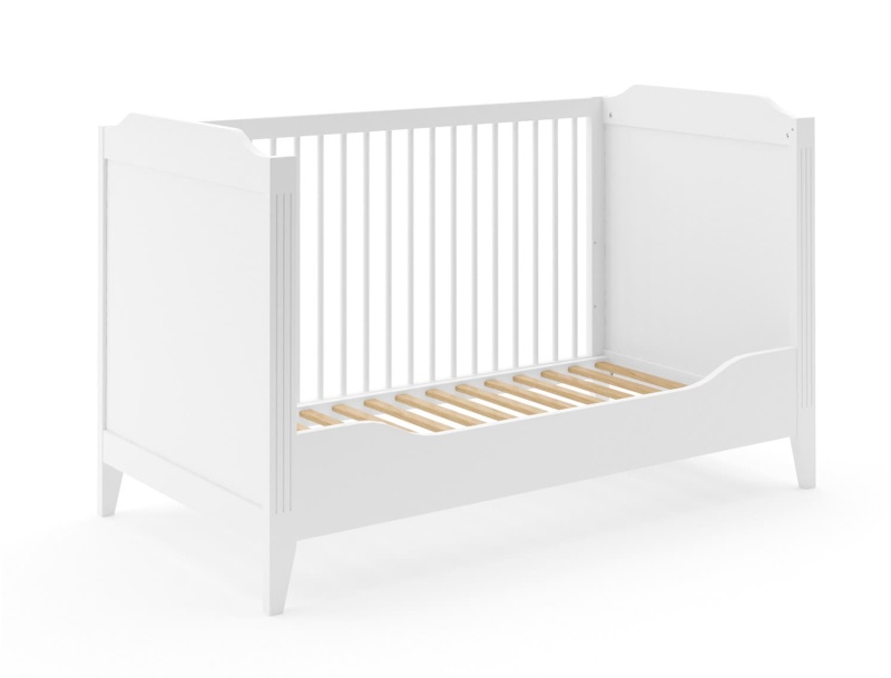 Lit bébé Héritage Blanc en version évoluée