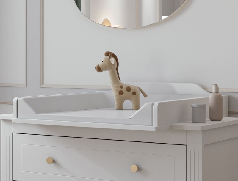 Heritage white changing table
