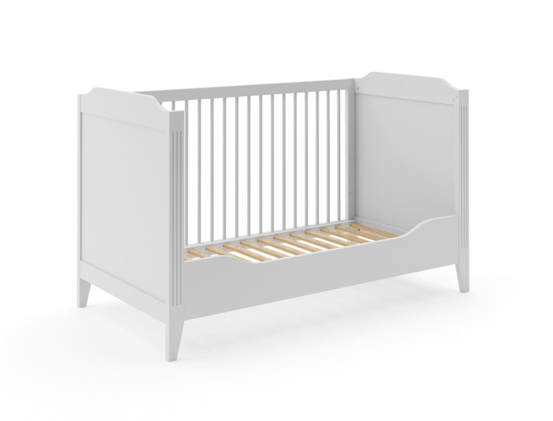 Lettino per bambini Heritage grigio in versione evolutiva
