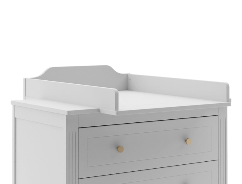 Kommode Heritage Grau mit optionaler Wickelauflage