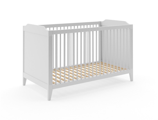 Babybedje Heritage 70x140 Grijs met spijlen