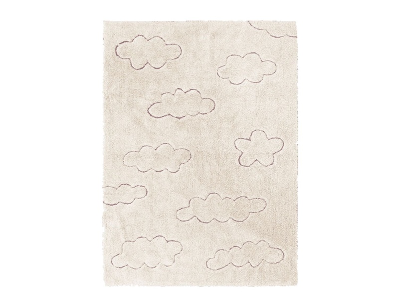 Tappeto Clouds in morbido cotone naturale.