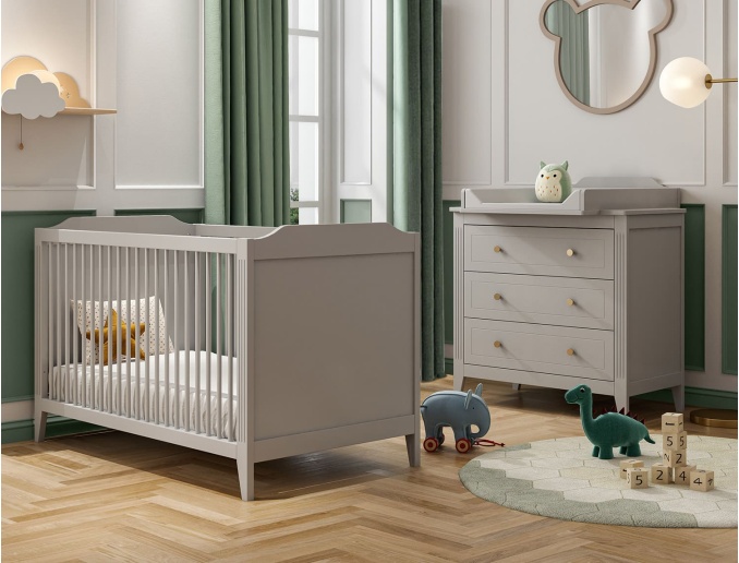 Dormitorio de bebé dúo Heritage gris