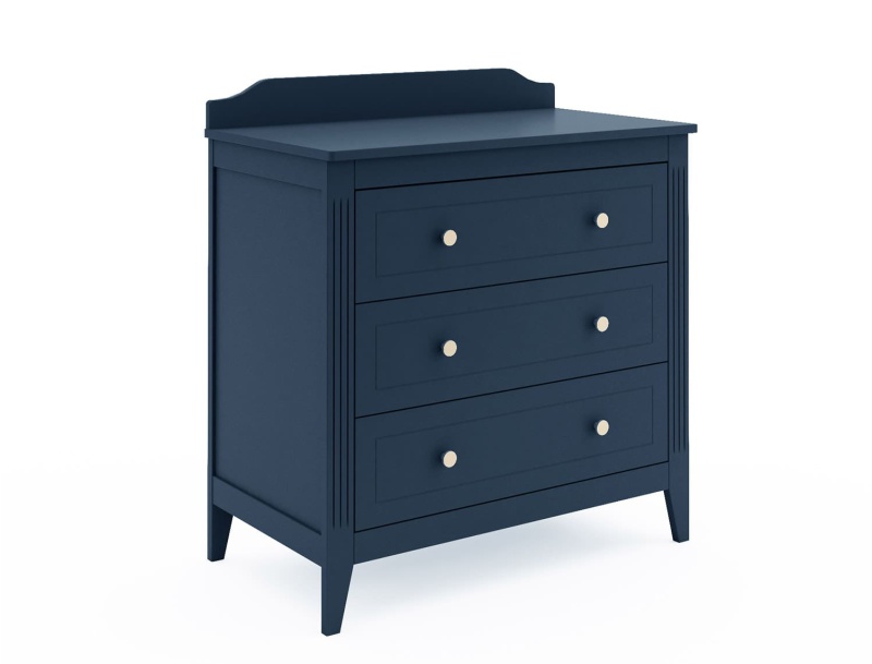 Heritage Blue 3-drawer dresser.
