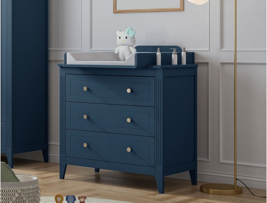 Optional changing table top.