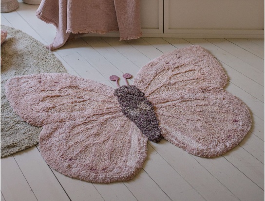 WASCHBARER SCHMETTERLING TEPPICH