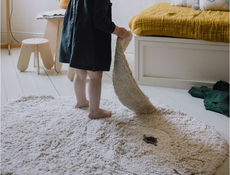 TAPIS BUNNY LAVABLE COTON