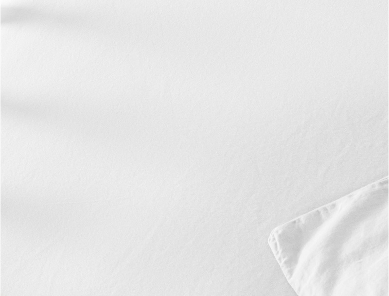 Spannbettlaken Kreideweiß 90x200 cm Bio-Baumwollsatin