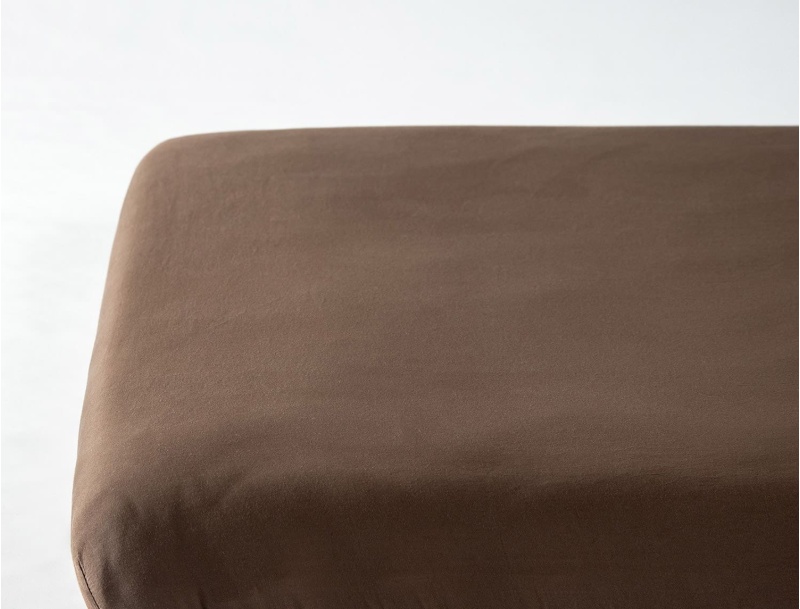 Hoeslaken Bruin 90x200cm Biologisch GOTS-gecertificeerd Katoensatijn