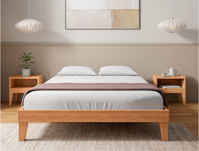 Massief beuken bed 140x190 Baden