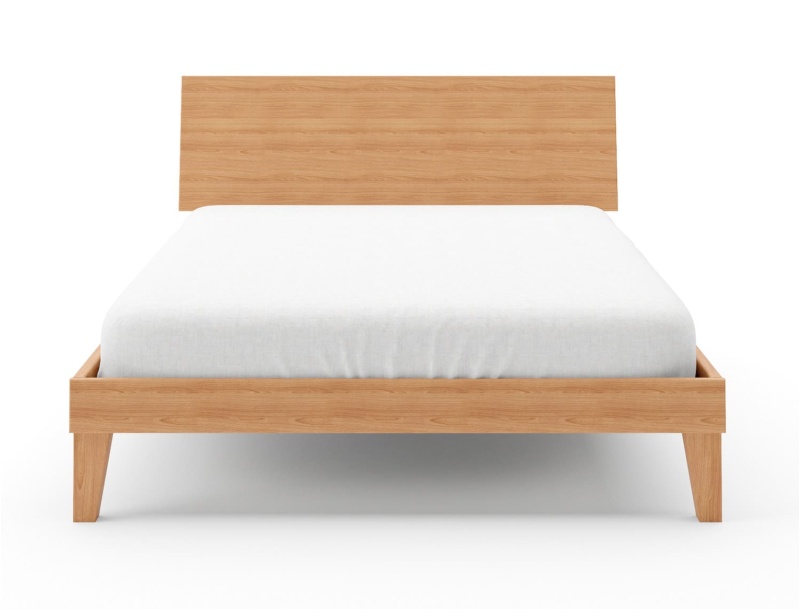 140x190 Baden solid wood bed with full headboard