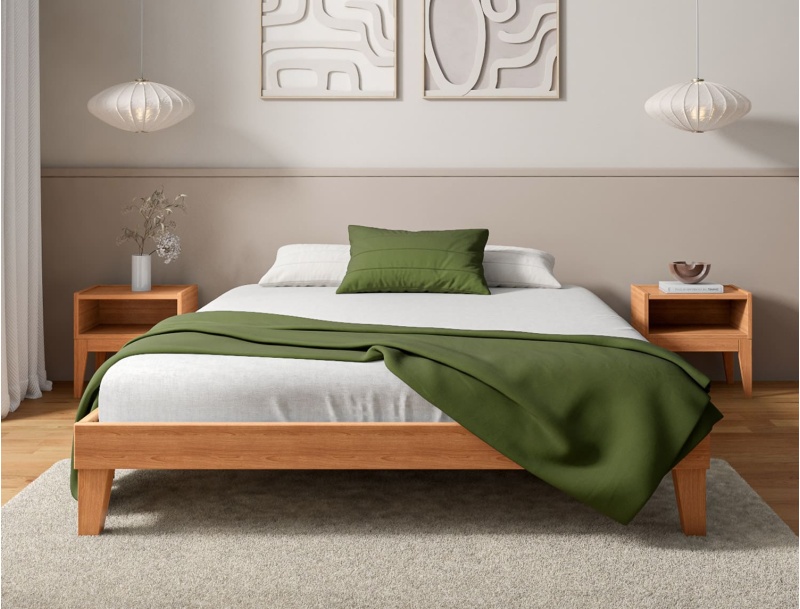 160x200 Baden solid beech bed