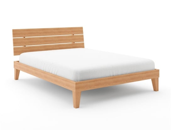 Cama de haya maciza con cabecero trío Baden 160x200
