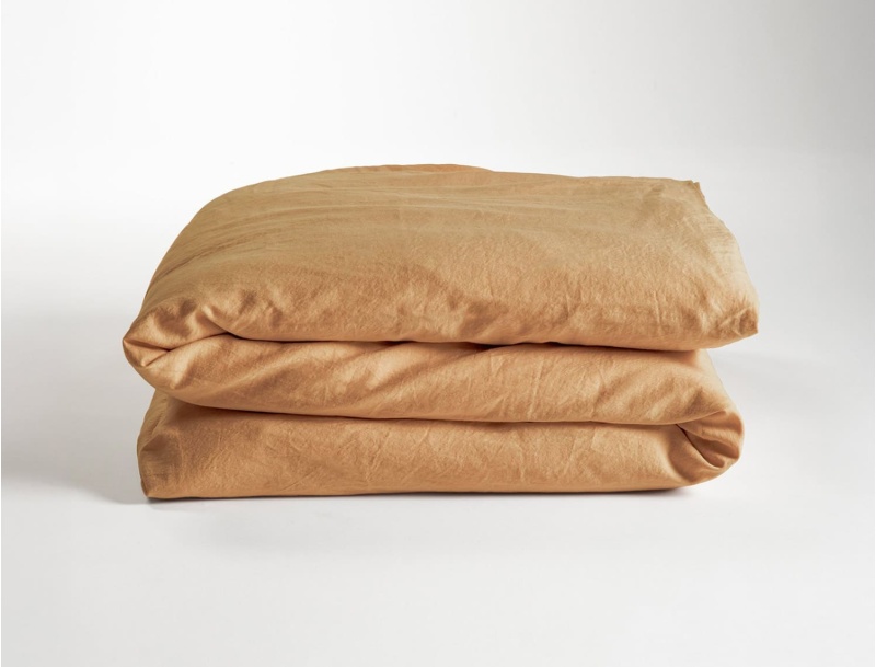 Bio-Baumwollsatin Bettbezug für Babys, gewaschen, 100x140cm, Bernstein