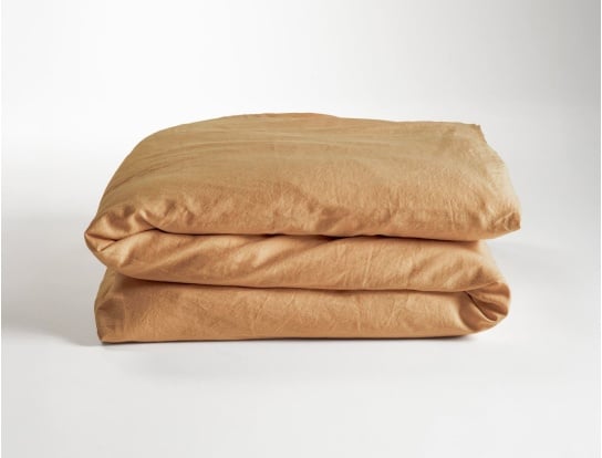 Copripiumino per bambini in raso di cotone bio lavato 100x140cm Ambre