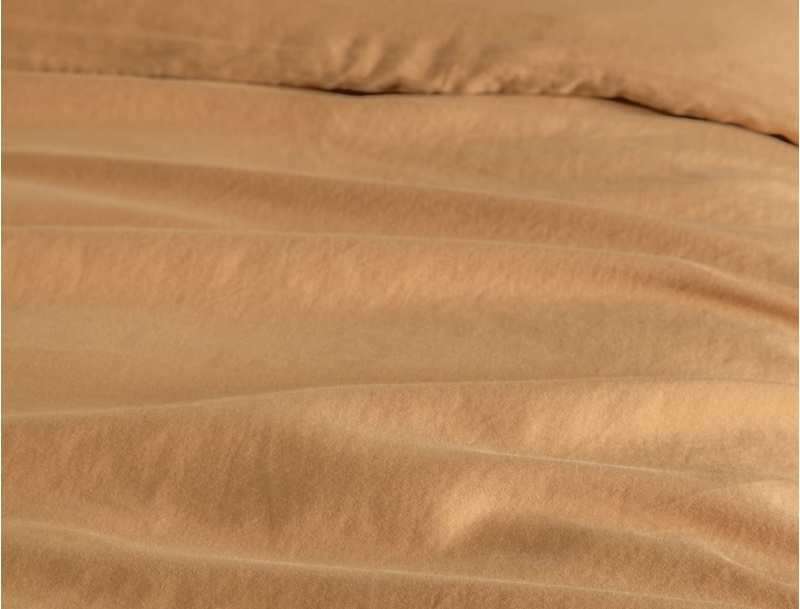 Bio-Baumwollsatin Bettbezug 100x140 Ambre